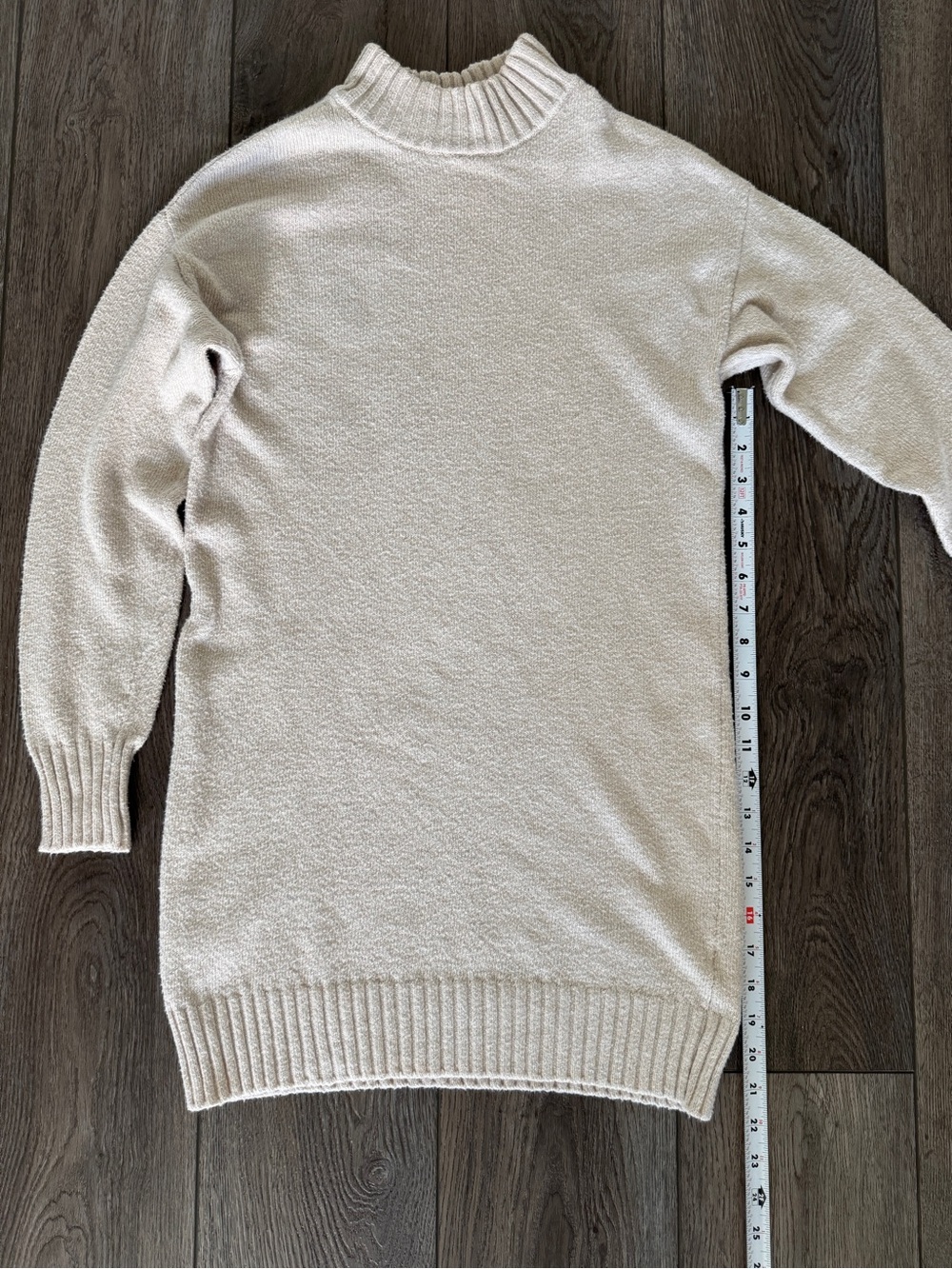 BP. Easy Crew Sweater Dress, Beige Oatmeal Heather - Picture 8 of 11